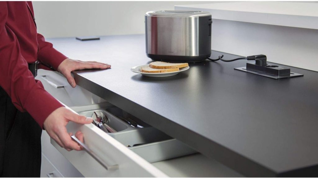 Evoline kitchen countertop socket