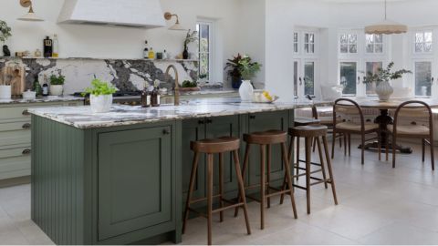 Modern German Kitchen Quartz Worktop