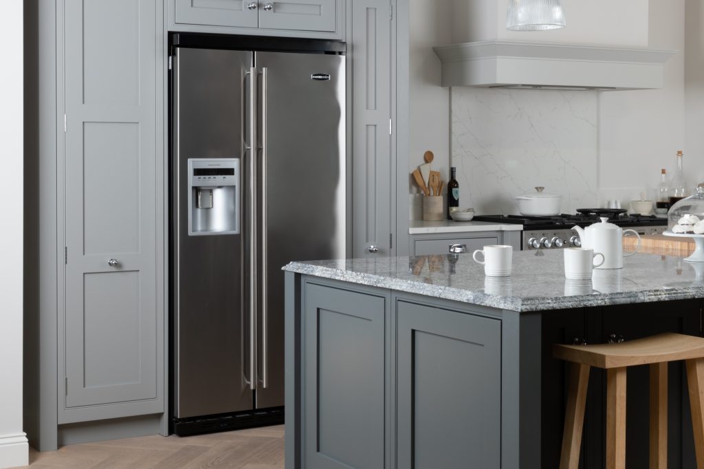tall cabinets with fridge