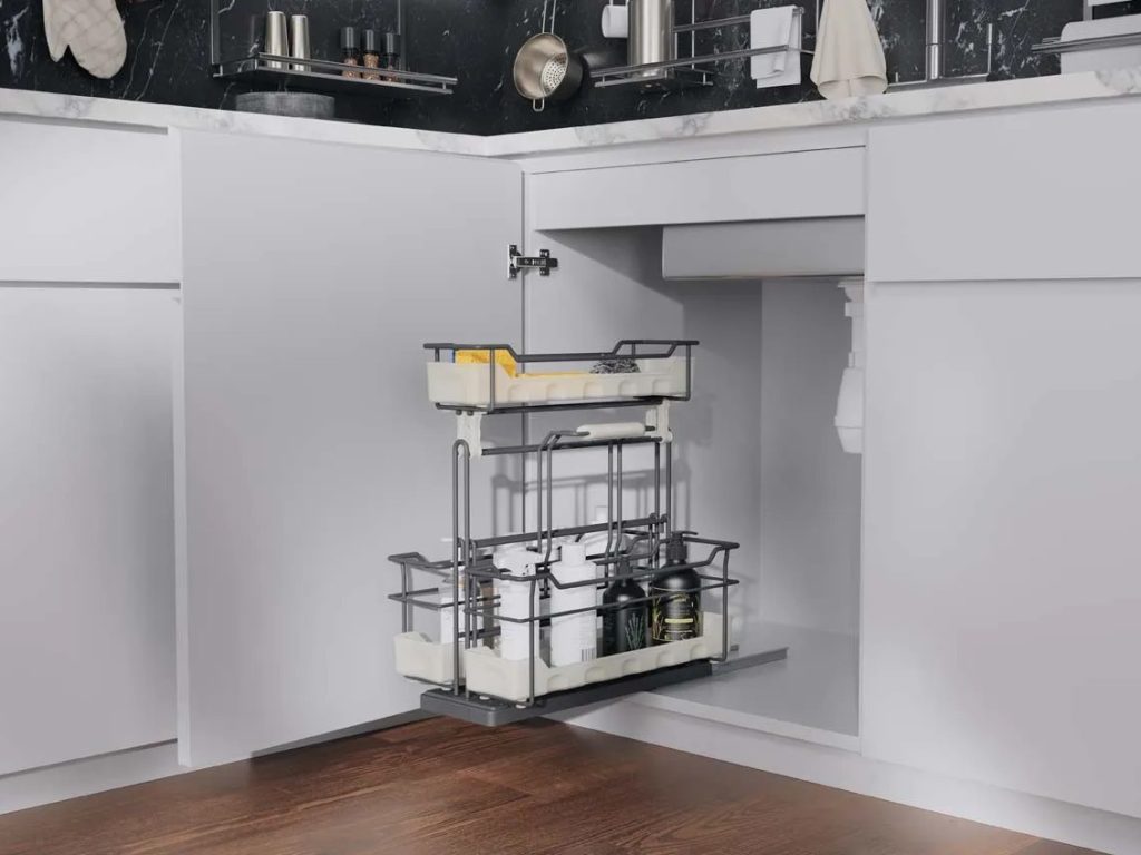 under kitchen storage