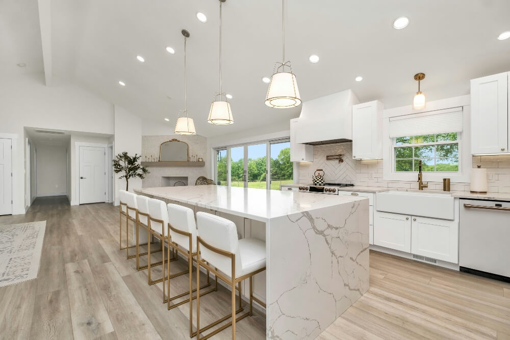Modern German Kitchen Quartz Worktop
