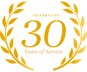 Parker Kitchens Celebrating 30 Years Of Service Emblem